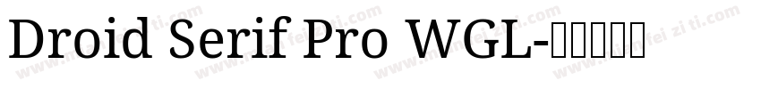 Droid Serif Pro WGL字体转换